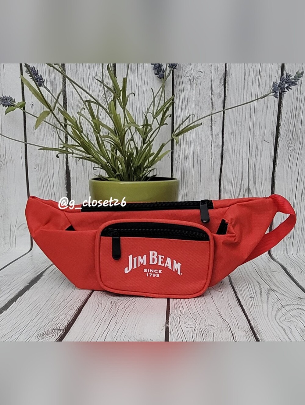 Jim Beam Red Waist Bag - Compact Hands-Free Carry